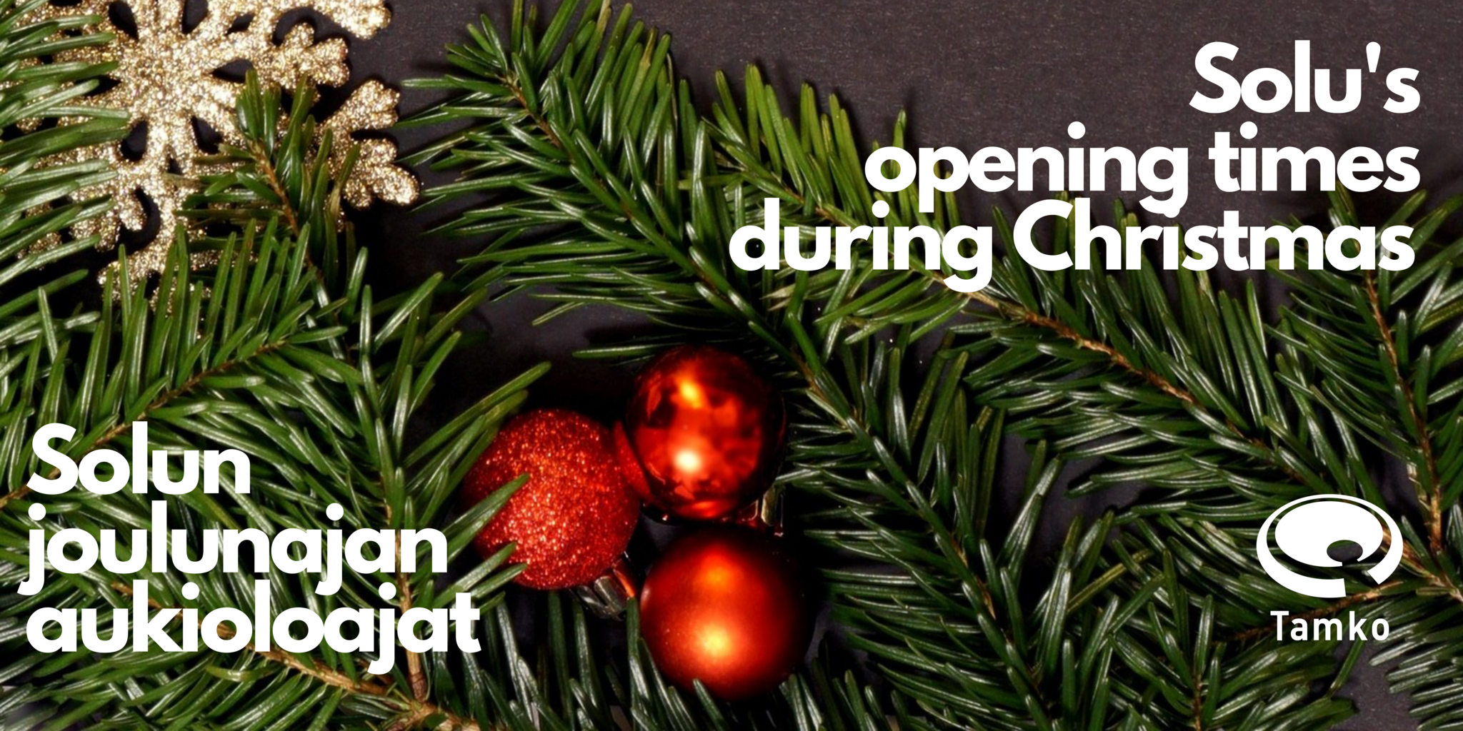 Solu’s opening times during Christmas