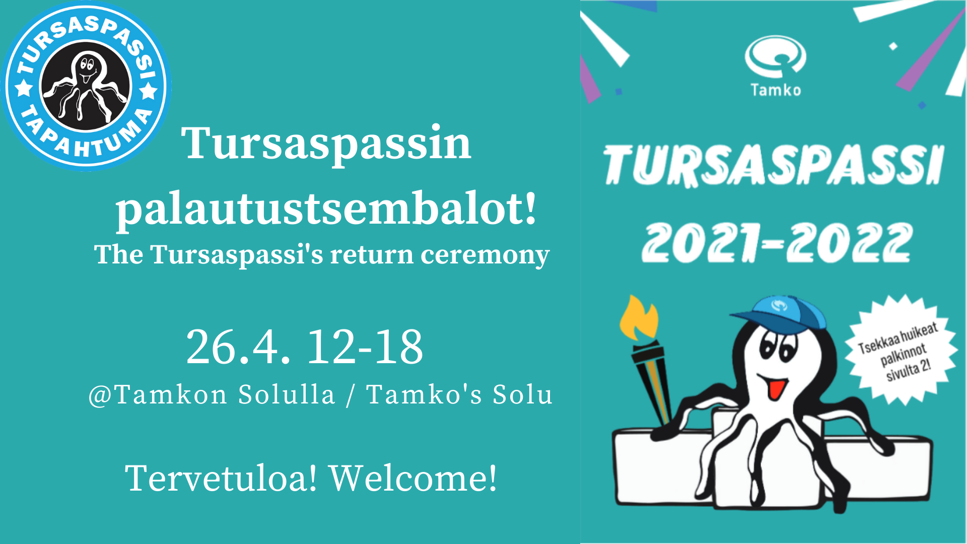 Tursaspassi’s return ceremony tomorrow!