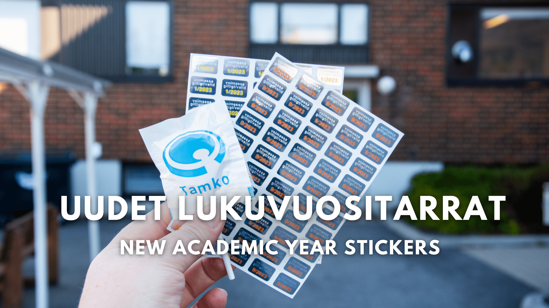 New academic year stickers for student cards