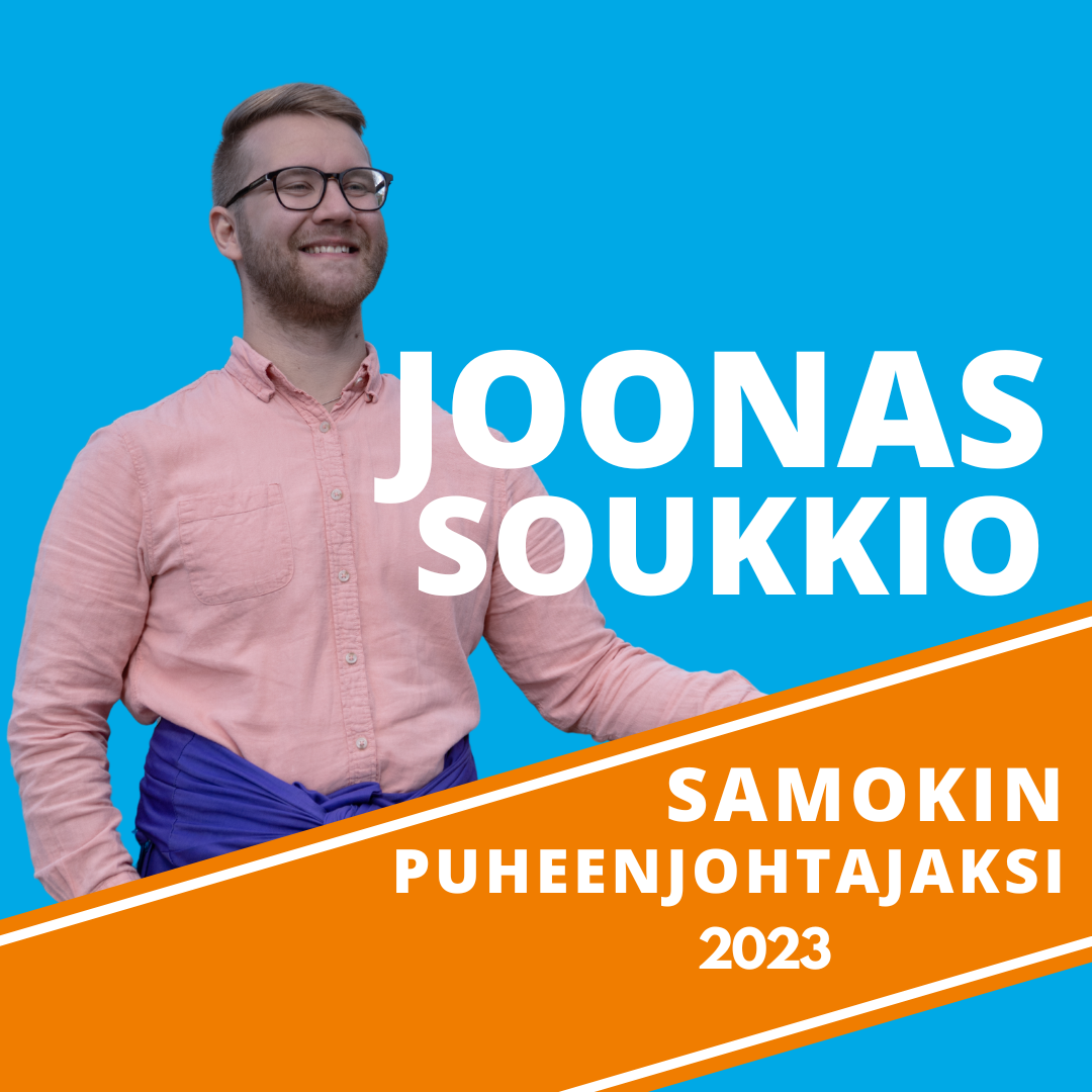 Opiskelijakunta Tamko: Joonas Soukkio Suomen opiskelijakuntien liitto SAMOK ry:n puheenjohtajaksi!