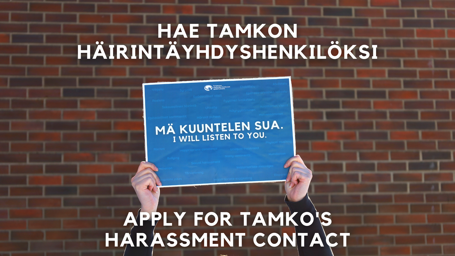 We are seeking new Harassment Contact Persons for the Student Union!