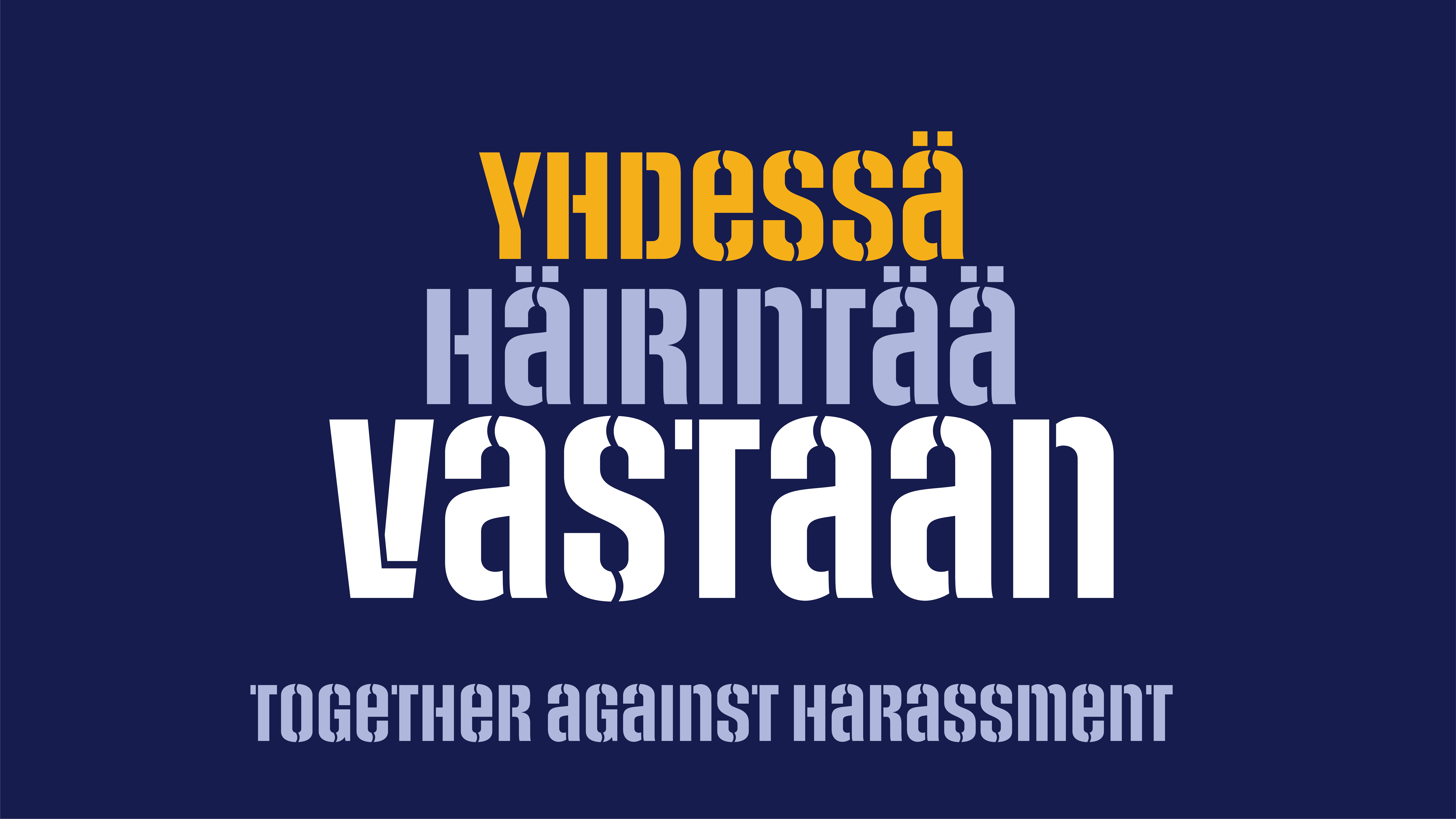 Together against harassment
