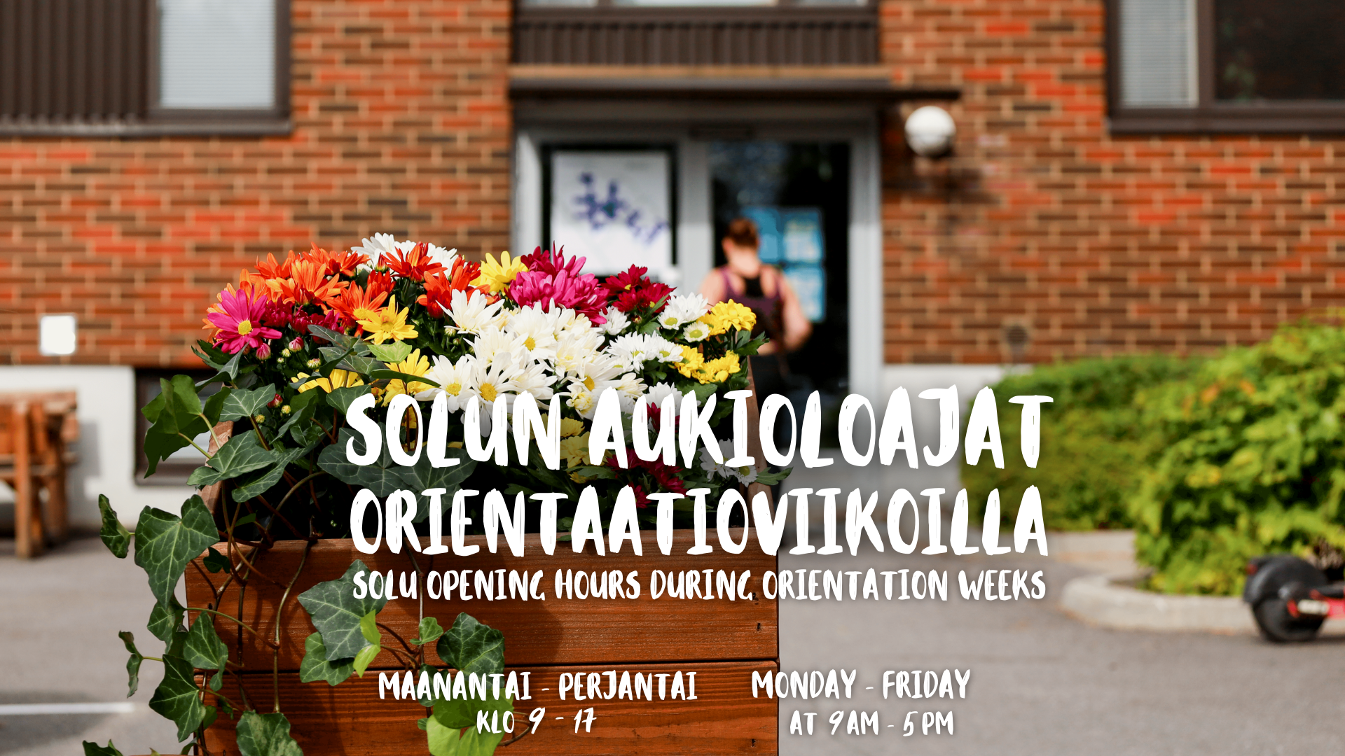 Extended Solu opening hours during orientation weeks