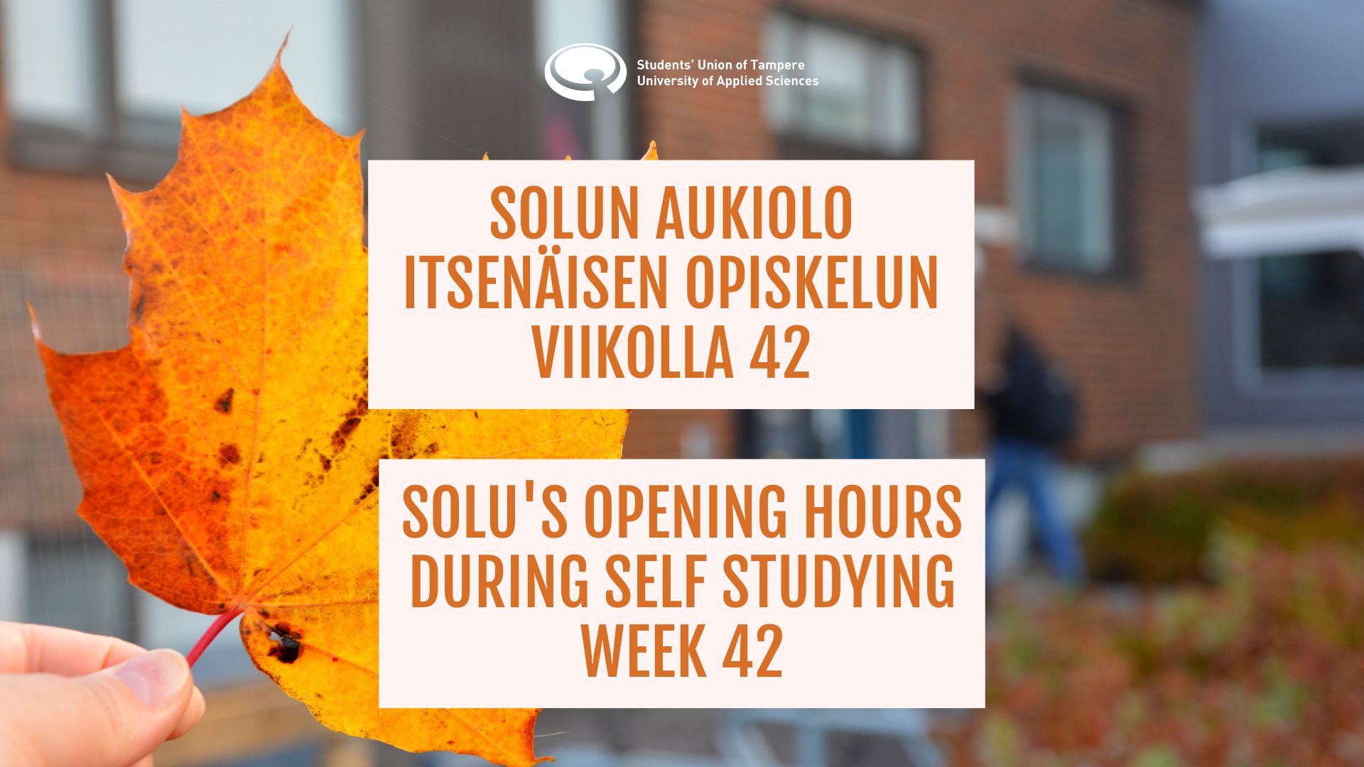 Solu’s opening hours in week 42