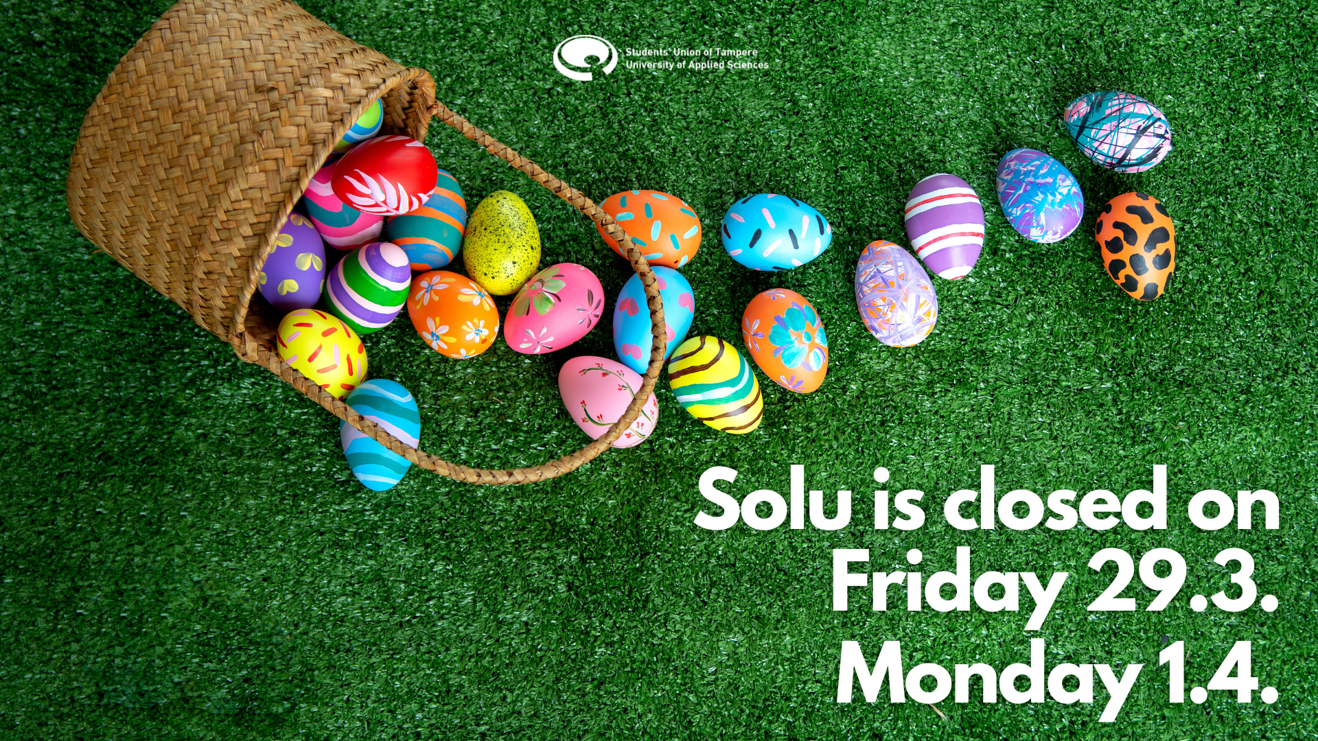 Solu is closed during Easter holidays