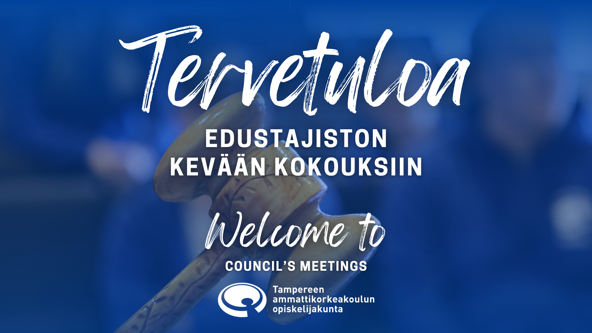 Tervetuloa edustajiston kevään kokouksiin!